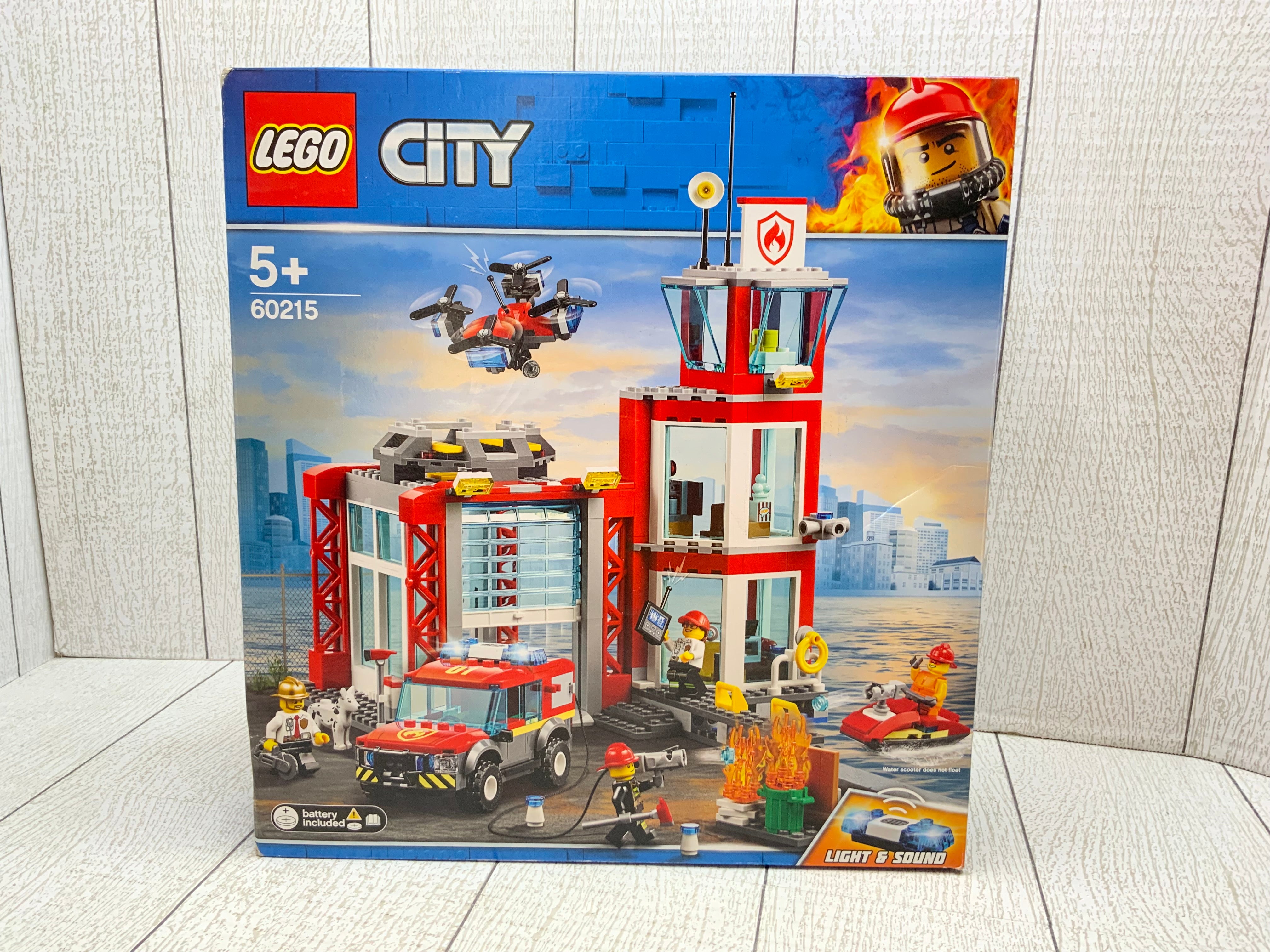 LEGO City Fire Station 60215 Fire Rescue Tower Building Set (8022578168046)